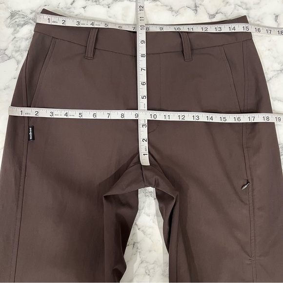 Patagonia chocolate brown hiking pants straight leg zipper pocket woman’s size 6 - Picture 8 of 11